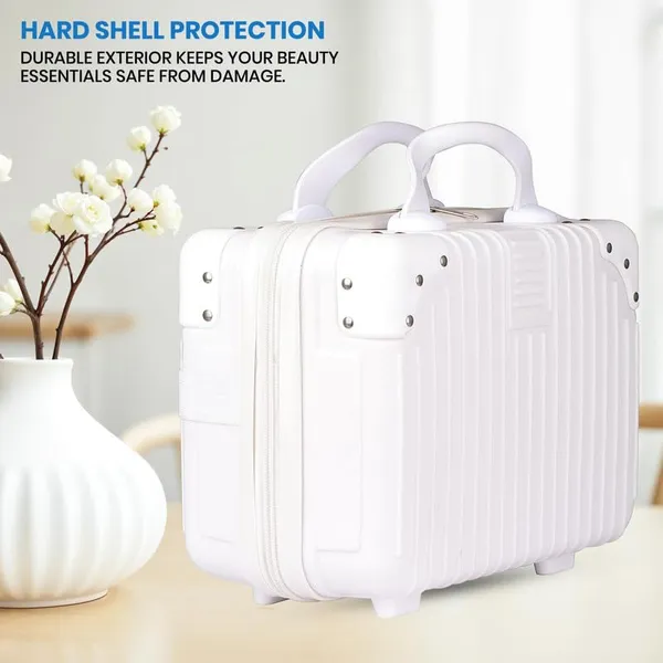Polo_Class_Vanity_case/Makeup_Box_|_Lightweight_and_Durable|_Waterproof_case_-_White