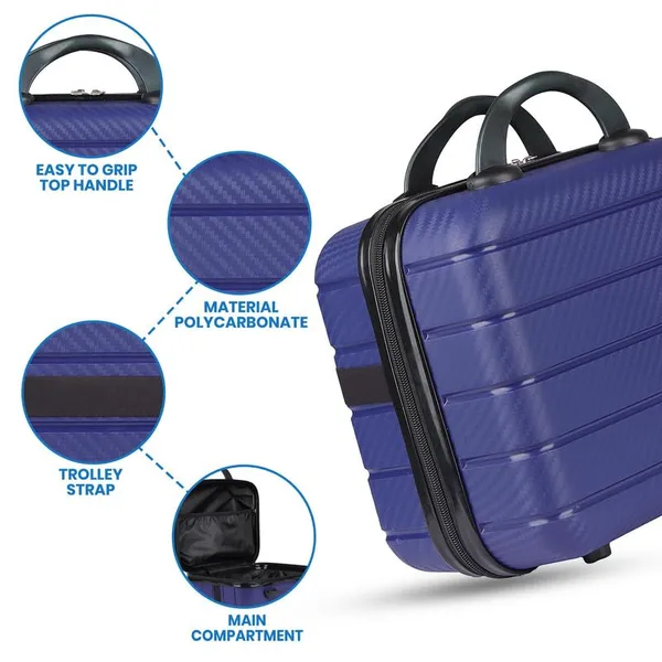 Polo_Class_Vanity_case/Makeup_Box_|_Lightweight_and_Durable|_Waterproof_case_-_Blue