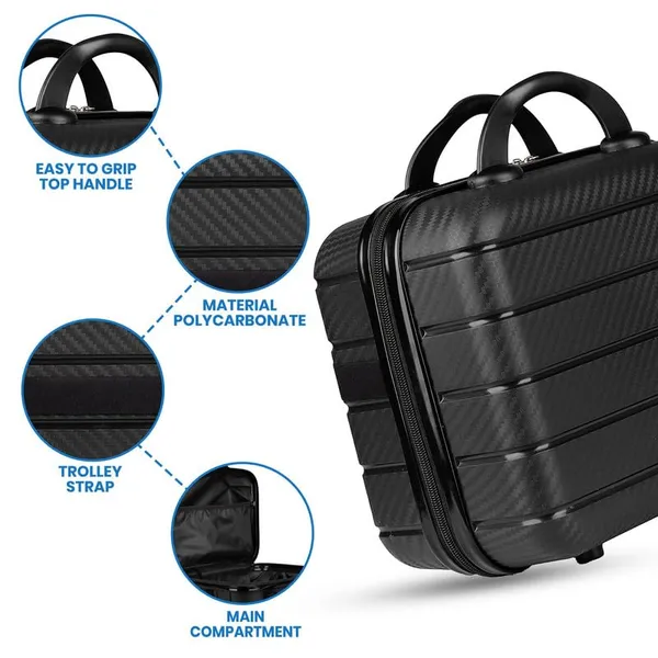 Polo_Class_Vanity_case/Makeup_Box_|_Lightweight_and_Durable|_Waterproof_case_-_Black