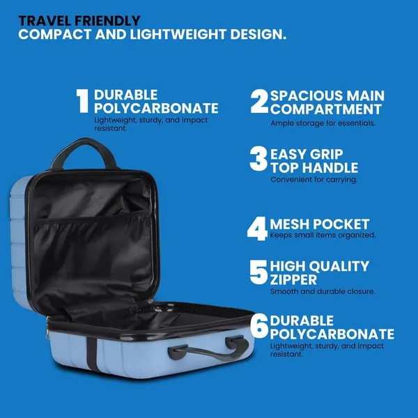 Polo_Class_Vanity_case/Makeup_Box_|_Lightweight_and_Durable|_Waterproof_case_-_Sky_Blue