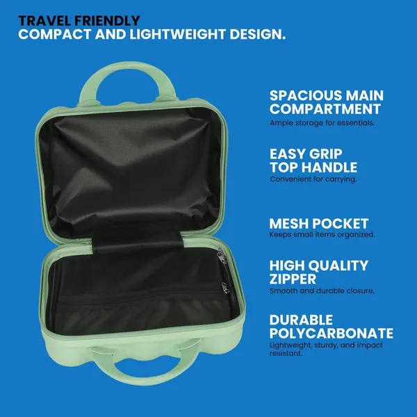 Polo_Class_Vanity_case/Makeup_Box_|_Lightweight_and_Durable|_Waterproof_case_-Green