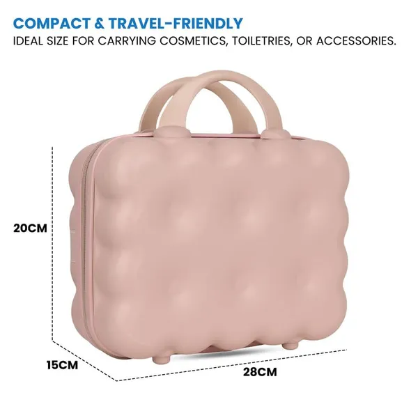 Polo_Class_Vanity_case/Makeup_Box_|_Lightweight_and_Durable|_Waterproof_case_-Pink