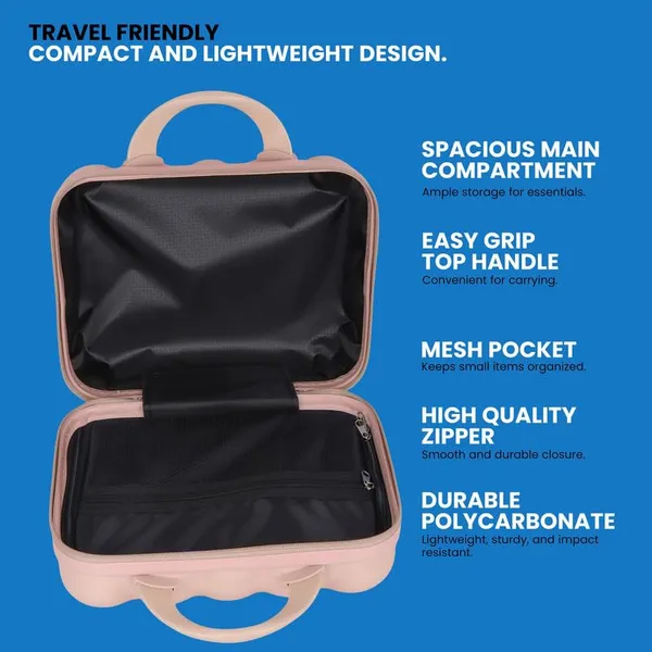 Polo_Class_Vanity_case/Makeup_Box_|_Lightweight_and_Durable|_Waterproof_case_-Pink
