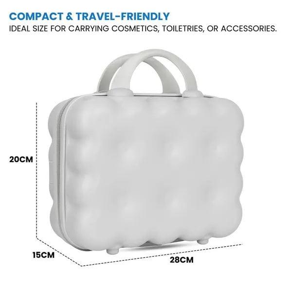 Polo_Class_Vanity_case/Makeup_Box_|_Lightweight_and_Durable|_Waterproof_case_-White