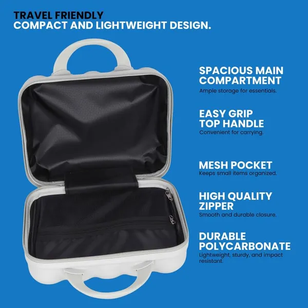 Polo_Class_Vanity_case/Makeup_Box_|_Lightweight_and_Durable|_Waterproof_case_-White