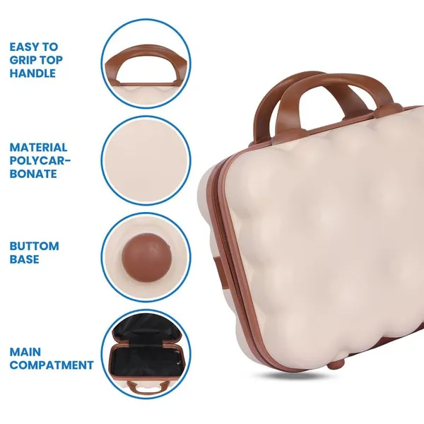 Polo_Class_Vanity_case/Makeup_Box_|_Lightweight_and_Durable|_Waterproof_case_-Beige