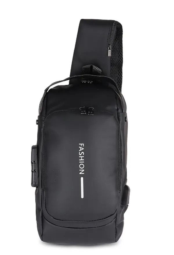 Polo_Class_Sling_Bag_|_Light_Weight_Waterproof_Casual_Pu_Material_Sling_Bag_-_Black