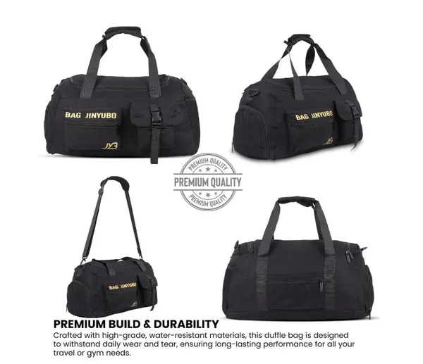 Polo_Class_Duffle_Bag/Gym_Bag_for_Men_&_Women_|_Lightweight_and_Durable_Fabric_|_Waterproof_with_Spacious_Compartments_Duffel_Bag_-_Black