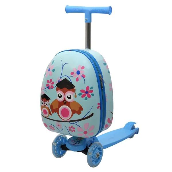 Sky_Blue_Junior_2_In_1_Trolley_Bag_With_Skaters_For_Kids
