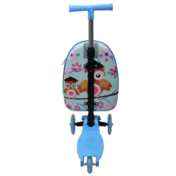 Sky_Blue_Junior_2_In_1_Trolley_Bag_With_Skaters_For_Kids