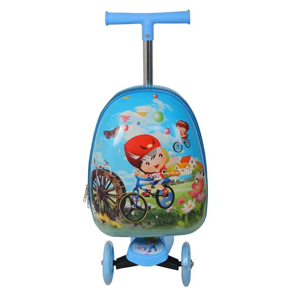 Sea_Blue_Junior_2_In_1_Trolley_Bag_With_Skaters_For_Kids