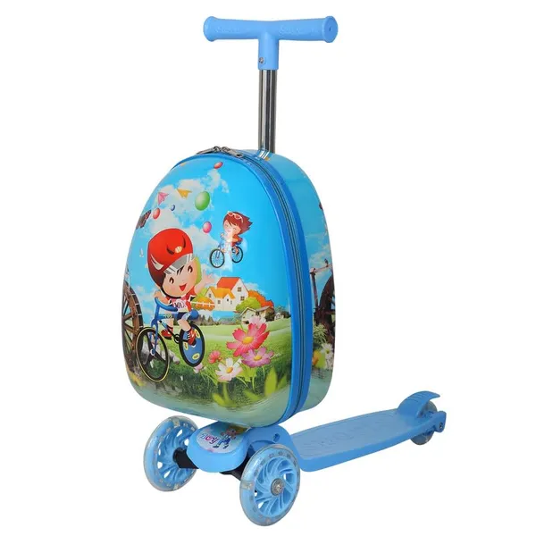 Sea_Blue_Junior_2_In_1_Trolley_Bag_With_Skaters_For_Kids