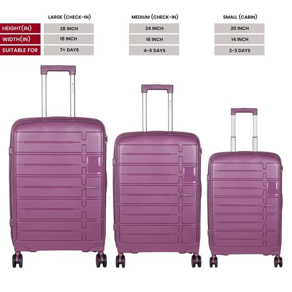 Polo_Class_3Pc_Set_Trolley_(20/24/28_inch)_with_vanity_|_Polypropylene|_Polypropylene_360�_spinner_wheels_�_smooth_movement_in_any_direction_|_Waterproof_&_Scratch_Resistant