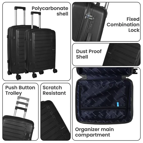 Polo_Class_3Pc_Set_Trolley_(20/24/28_inch)_with_vanity_|_Polypropylene|_Polypropylene_360�_spinner_wheels_�_smooth_movement_in_any_direction_|_Waterproof_&_Scratch_Resistant