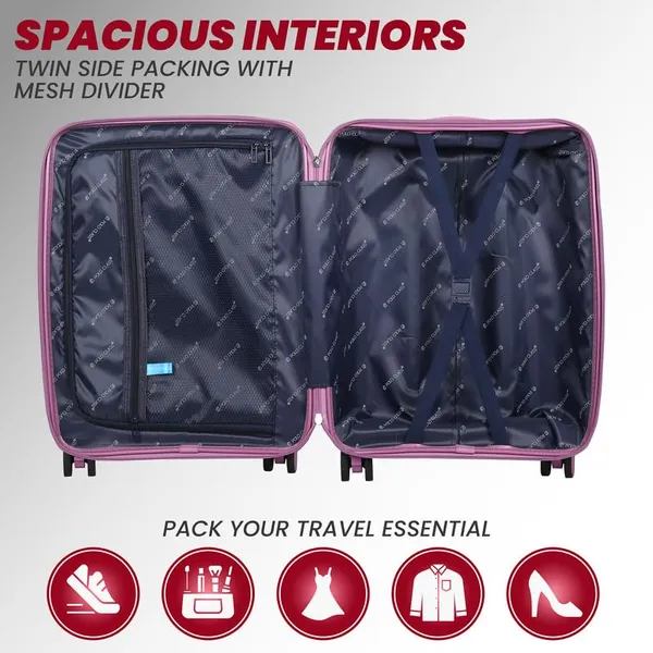 Polo_Class_3Pc_Set_Trolley_(20/24/28_inch)_|_Polypropylene|_Polypropylene_360�_spinner_wheels_�_smooth_movement_in_any_direction_|_Waterproof_&_Scratch_Resistant