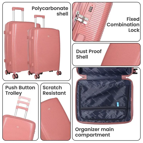 Polo_Class_3Pc_Set_Trolley_(20/24/28_inch)_|_Polypropylene|_Polypropylene_360�_spinner_wheels_�_smooth_movement_in_any_direction_|_Waterproof_&_Scratch_Resistant