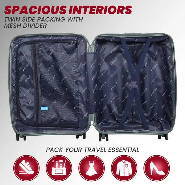 Polo_Class_3Pc_Set_Trolley_(20/24/28_inch)_|_Polypropylene|_Polypropylene_360�_spinner_wheels_�_smooth_movement_in_any_direction_|_Waterproof_&_Scratch_Resistant