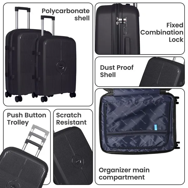 Polo_Class_3Pc_Set_Trolley_(20/24/28_inch)_|_Polypropylene|_Polypropylene_360�_spinner_wheels_�_smooth_movement_in_any_direction_|_Waterproof_&_Scratch_Resistant