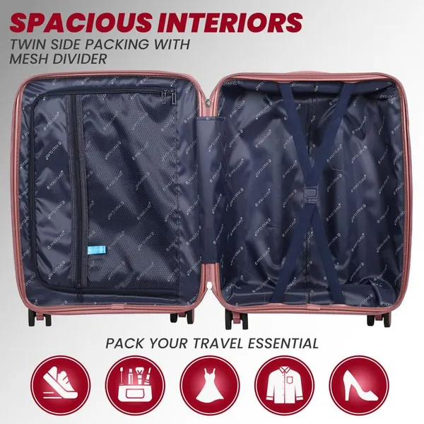 Polo_Class_3Pc_Set_Trolley_(20/24/28_inch)_|_Polypropylene|_Polypropylene_360�_spinner_wheels_�_smooth_movement_in_any_direction_|_Waterproof_&_Scratch_Resistant