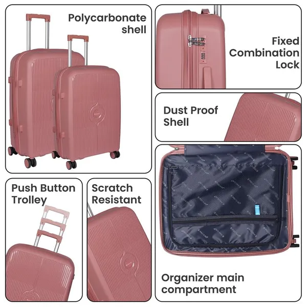 Polo_Class_3Pc_Set_Trolley_(20/24/28_inch)_|_Polypropylene|_Polypropylene_360�_spinner_wheels_�_smooth_movement_in_any_direction_|_Waterproof_&_Scratch_Resistant