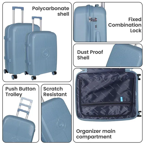 Polo_Class_3Pc_Set_Trolley_(20/24/28_inch)_|_Polypropylene|_Polypropylene_360�_spinner_wheels_�_smooth_movement_in_any_direction_|_Waterproof_&_Scratch_Resistant
