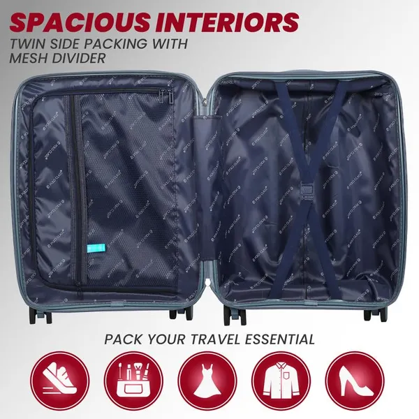 Polo_Class_3Pc_Set_Trolley_(20/24/28_inch)_|_Polypropylene|_Polypropylene_360�_spinner_wheels_�_smooth_movement_in_any_direction_|_Waterproof_&_Scratch_Resistant