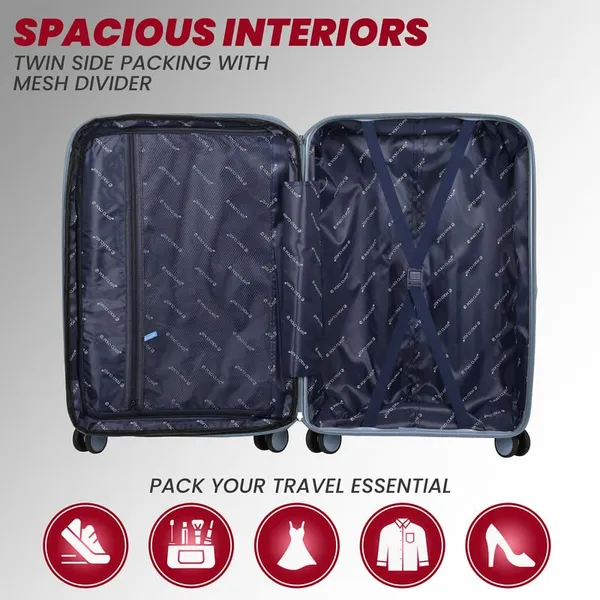 Polo_Class_3Pc_Set_Trolley_(20/24/28_inch)_|_Polypropylene|_Polypropylene_360�_spinner_wheels_�_smooth_movement_in_any_direction_|_Waterproof_&_Scratch_Resistant