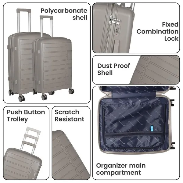 Polo_Class_3Pc_Set_Trolley_(20/24/28_inch)_|_Polypropylene|_Polypropylene_360�_spinner_wheels_�_smooth_movement_in_any_direction_|_Waterproof_&_Scratch_Resistant