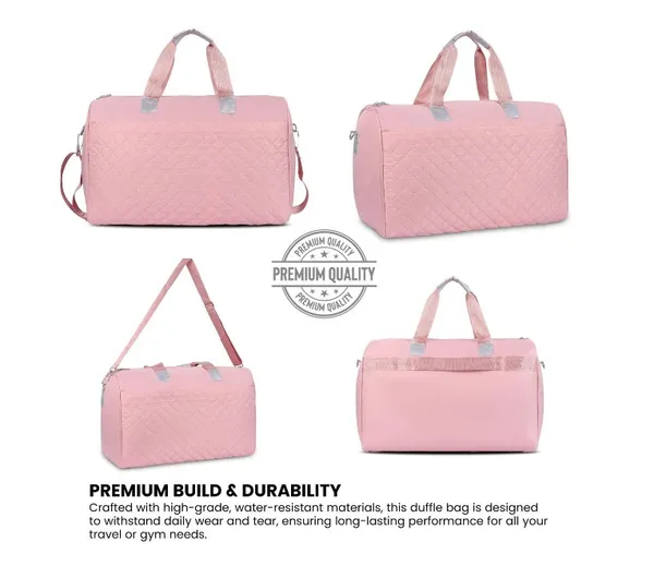 Polo_Class_Duffle_Bag/Gym_Bag_for_Men_&_Women_|_Lightweight_and_Durable_Fabric_|_Waterproof_with_Spacious_Compartments_Duffel_Bag_-_Pink