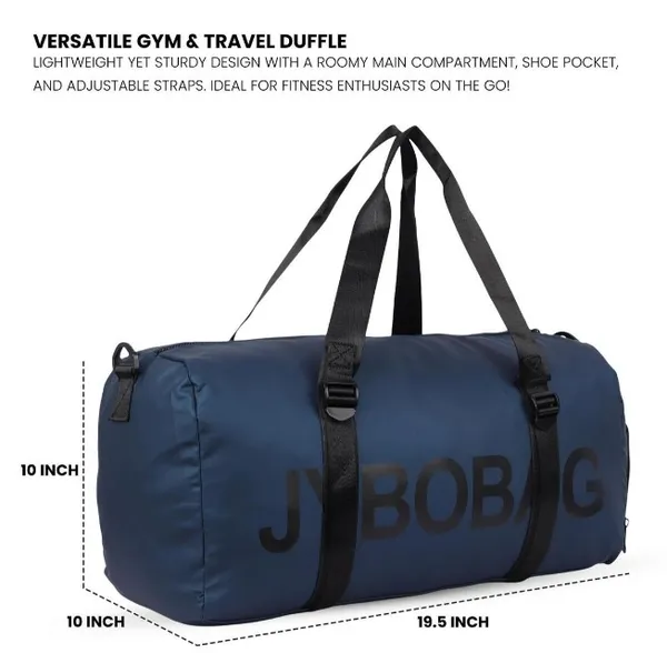 Polo_Class_Duffle_Bag/Gym_Bag_for_Men_&_Women_|_Lightweight_and_Durable_Fabric_|_Waterproof_with_Spacious_Compartments_Duffel_Bag_-_Blue