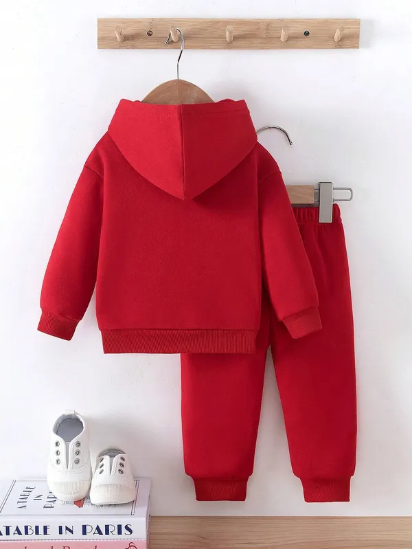 Optimistic_Tiger_Printed_Red_Color_Hood_T-shirt_and_bottom_set_For_Baby_Girls_&_Boys