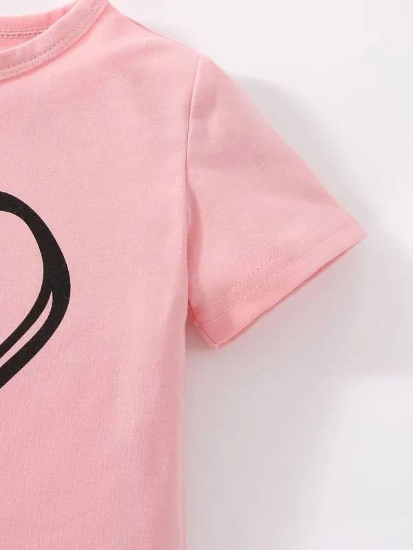 Love_Printed_Pink_Color_T-shirt_and_bottom_set_for_Boy_and_Girls