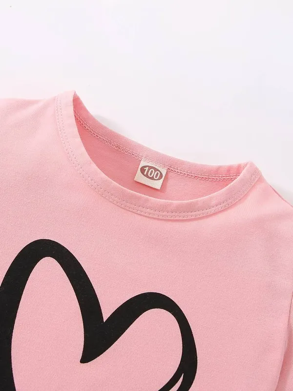 Love_Printed_Pink_Color_T-shirt_and_bottom_set_for_Boy_and_Girls