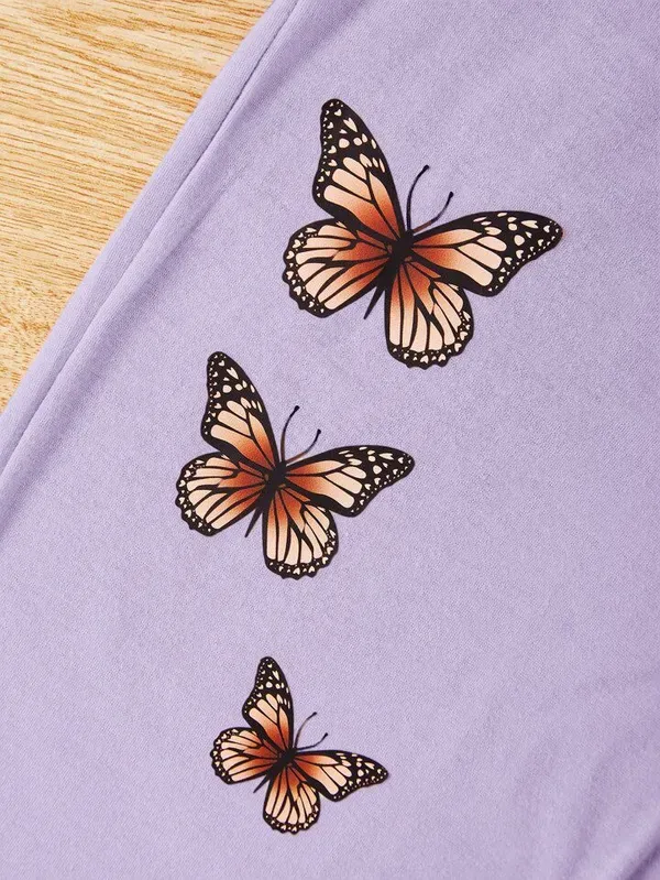 Butterfly_Printed_White_Color_T-shirt_and_Baby_Pink_bottom_set_For_Baby_Girl_&_Boy