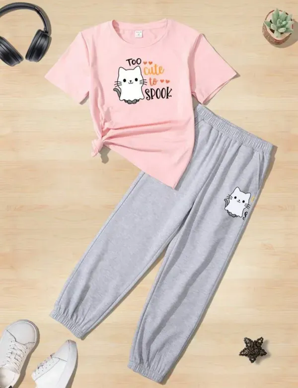 Too_Cute_Printed_Pink_Color_T-shirt_and_bottom_set_For_Baby_Girls