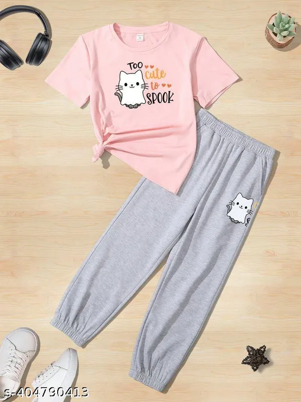 Too_Cute_Printed_Pink_Color_T-shirt_and_bottom_set_For_Baby_Girls