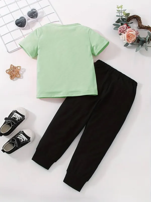 Love_Printed_Pista_Color_T-shirt_and_bottom_set_for_Boy_and_Girls