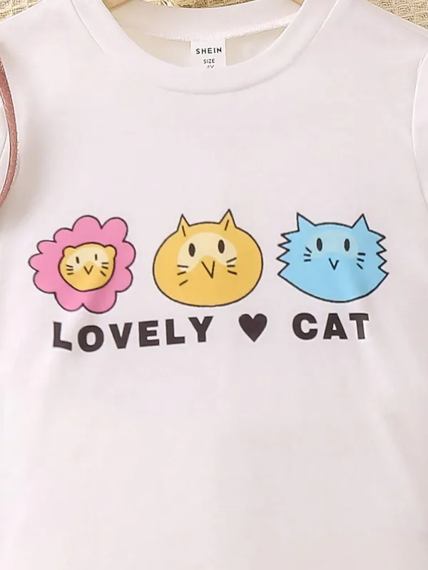 Lovely_Cat_Digital_Printed_Trendy_Top_and_Bottom_Color_Set_For_Baby_Girls