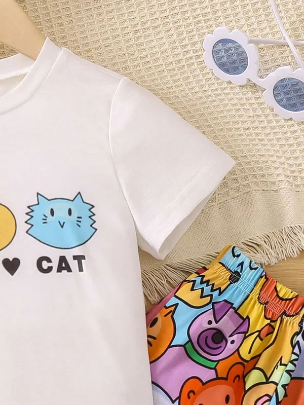 Lovely_Cat_Digital_Printed_Trendy_Top_and_Bottom_Color_Set_For_Baby_Girls