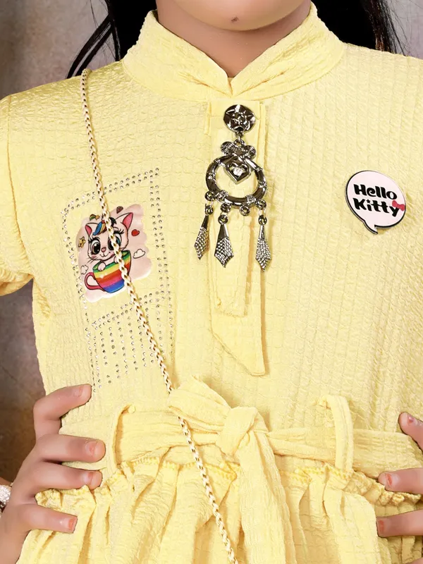 Hello_Kitty_Printed_Full_Yellow_Girl_Ethnic_Wear