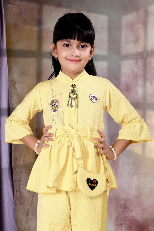 Hello_Kitty_Printed_Full_Yellow_Girl_Ethnic_Wear