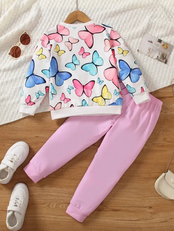 Multi_Butterfly_Digital_Printed_Trendy_Top_and_Bottom_Color_Set_For_Baby_Girls