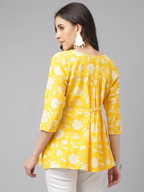 Yellow_cotton_printed_top