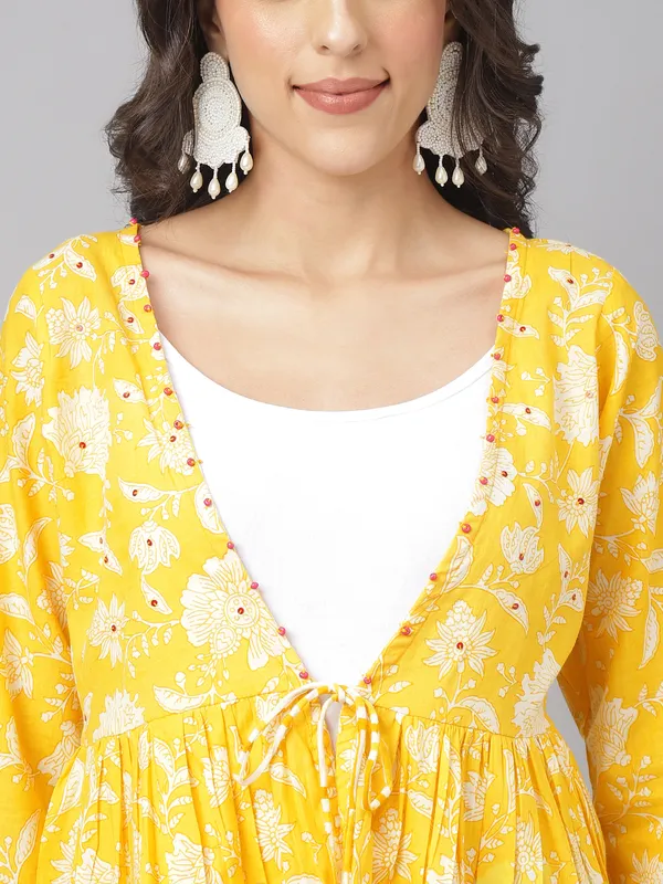 Yellow_cotton_printed_top