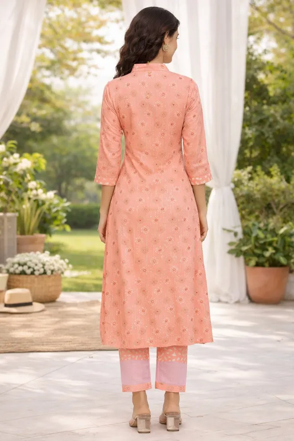 Pink_Rayon__Front_Button_Down_Kurta_Set