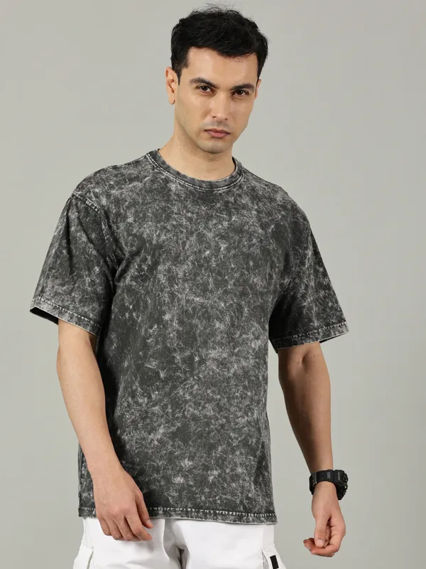 Black_Cotton_Acid_Wash_T_Shirt_For_Men