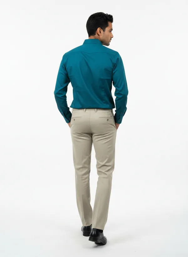 Petrol_Blue_Cotton_Solid_Oxford_Shirt_For_Men