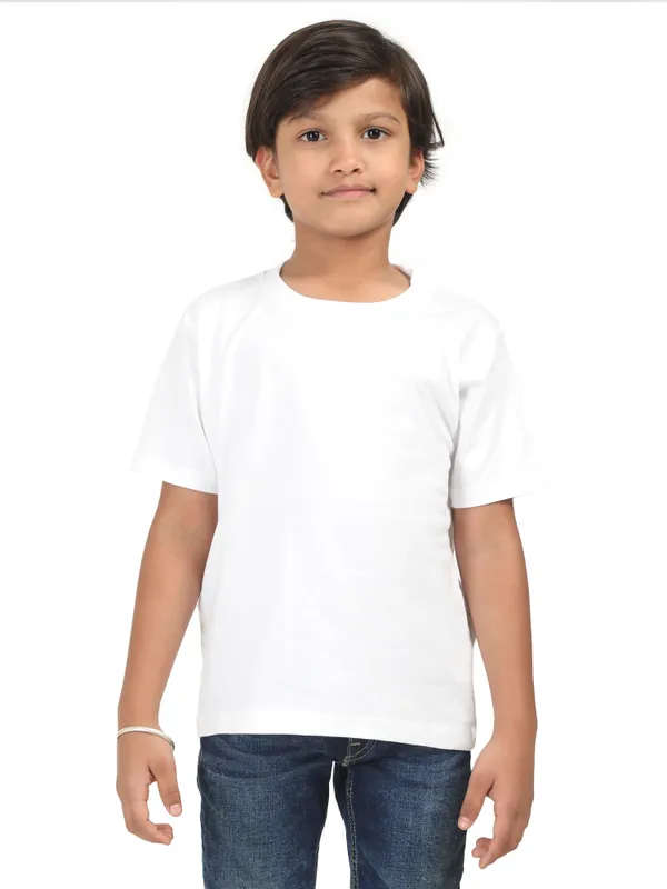 White_Cotton_T_Shirt_For_Kids