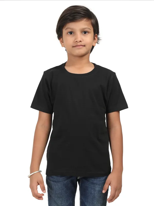 Black_Cotton_Regular_Fit_T_Shirt_For_Kids