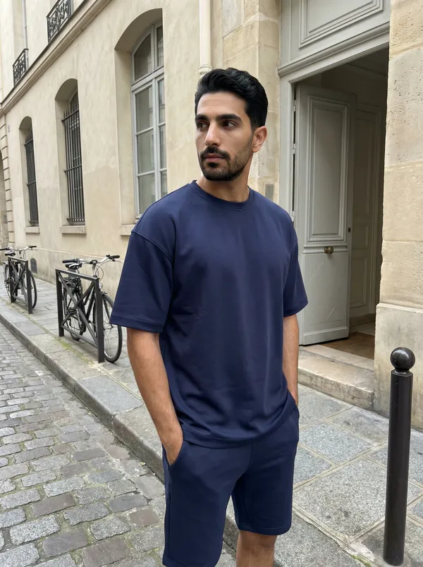 Navy_Blue_Ottoman_Cotton_Co_Ord_Set_For_Men